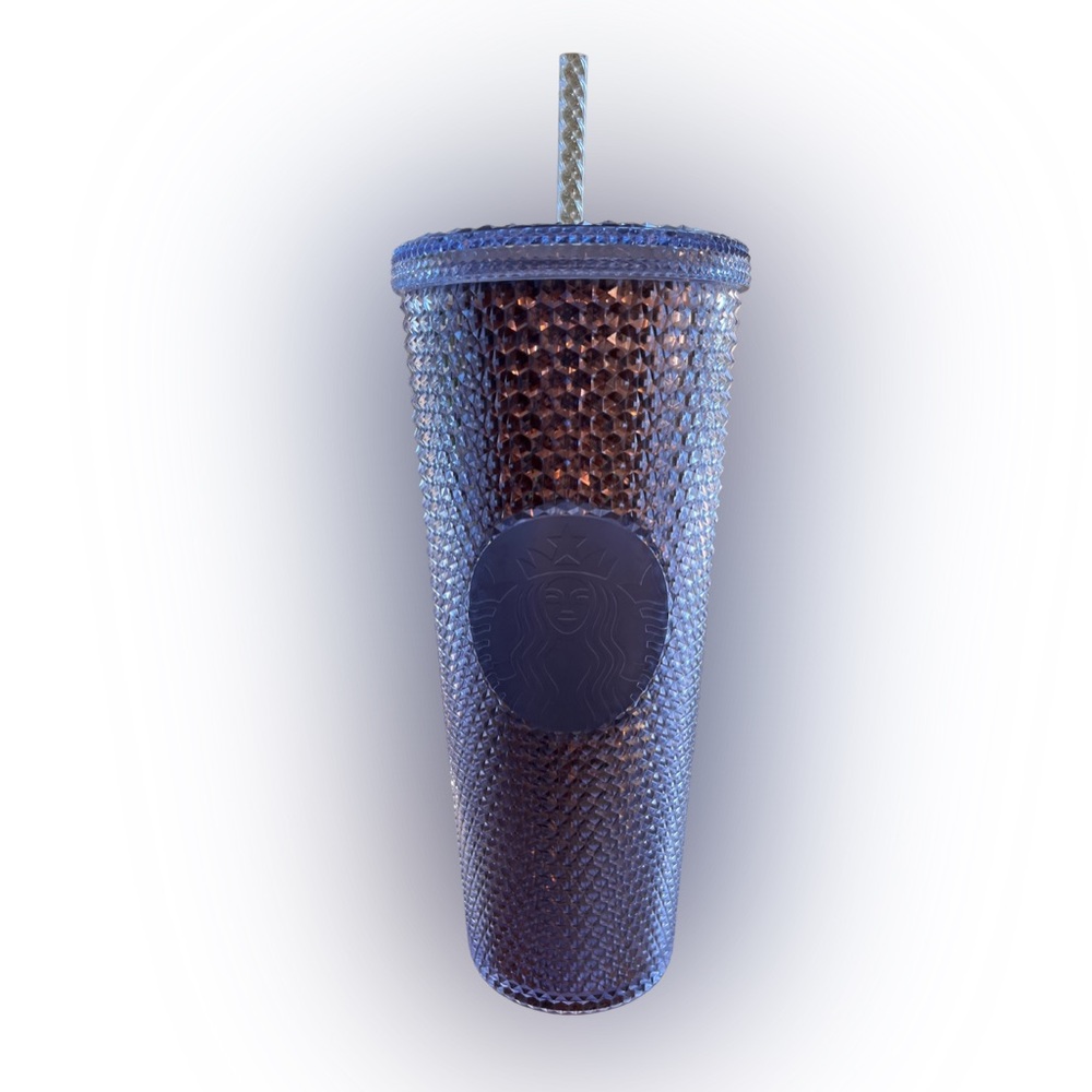 silver venti studded Starbucks tumbler